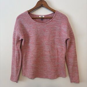 Old Navy 100% Cotton Pullover Knit Sweater Pink Marl SMALL